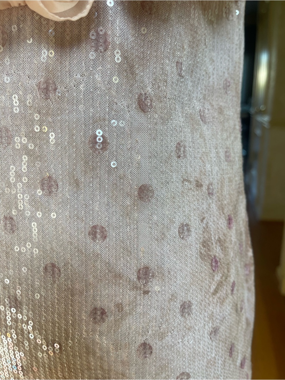 For Love & Lemons Sophia Sequin Mini Dress Size M Ruffle Detail Party Romantic - Picture 13 of 16